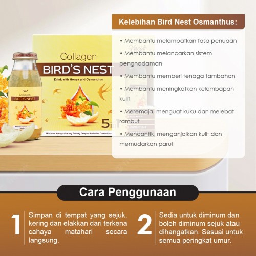 V'ASIA COLLAGEN BIRD'S NEST DRINK with HONEY & OSMANTHUS