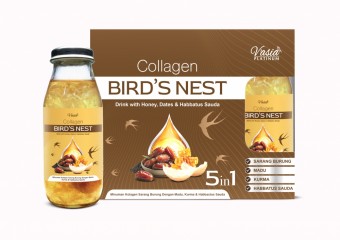 V'ASIA COLLAGEN BIRD'S NEST DRINK WITH HONEY DATES & HABBATUS SAUDA